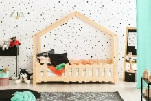 Adeko Furniture Selo B Art.SeloB-70180 Детская кроватка/домик из натуральной сосны 180x70см