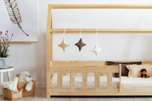 Adeko Furniture Mila MBP Art. MBP-70140 Детская кроватка/домик из натуральной сосны 140x70см