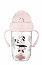 CANPOL BABIES EXOTIC ANIMALS Art.56/606 Pink educational mug 6m+, 270ml