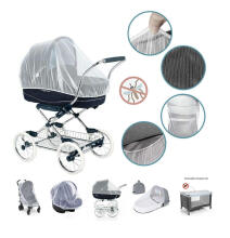 Bebe Basic ™ Mosquito  Art.KX7851 White  moskītu tīkls bērnu ratiem un gultiņām
