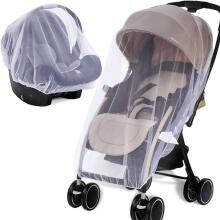 Bebe Basic ™ Mosquito  Art.KX7851 White  moskītu tīkls bērnu ratiem un gultiņām