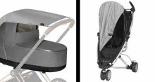La bebe™ Visor Art.142592 Marine Universālais saules sargs (aizsargs) bērnu ratiem un autokrēsliem +DĀVANĀ funkcionālā somiņa no ūdens atgrūdošā auduma