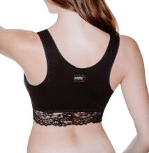 La bebe™ Lingerie Eva Art.19082 Black До/после родовой бюстгальтер-топ для беременных и кормящих мам