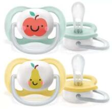 Philips Avent Ultra Air Fruits Art.SCF080/17  Пустышка силиконовая 0-6м,(2 шт.)