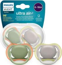 Philips Avent Ultra Air  Art.SCF085/20 Silikona knupīši 6-18 mēn. (2 gab.)