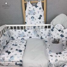 MimiNu Bed Bumper Art.142834 Dino Granat