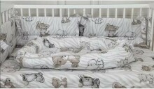 MimiNu Bed Bumper Art.142848 Safari  Бортик-охранка для детской кроватки 180cм