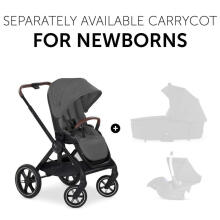 HAUCK ratiņi WALK N CARE, Dark Grey, 165379