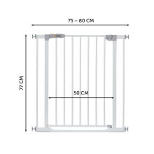 Hauck Clear Step Gate Art.597422 White