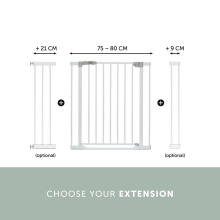 Hauck Clear Step Gate Art.597422 White