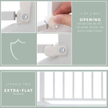 Hauck Clear Step Gate Art.597422 White