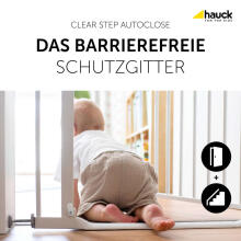 HAUCK drošības vārti priekš kāpnēm AUTOCLOSE, 75-80 cm, white, 597439
