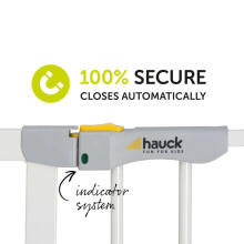 HAUCK drošības vārti priekš kāpnēm AUTOCLOSE 'n STOP 2, 75-80 cm, white, 59734