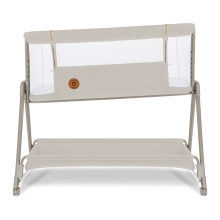 Lionelo Luna Art.143037 Beige Sand Bērnu gultiņa/šūpulītis  2 in 1