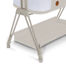 Lionelo Luna Art.143037 Beige Sand Bērnu gultiņa/šūpulītis  2 in 1