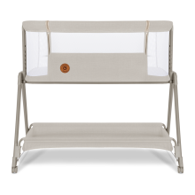 Lionelo Luna Art.143037 Beige Sand Bērnu gultiņa/šūpulītis  2 in 1