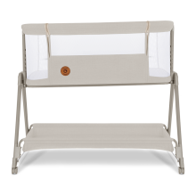 Lionelo Luna Art.143037 Beige Sand Bērnu gultiņa/šūpulītis  2 in 1