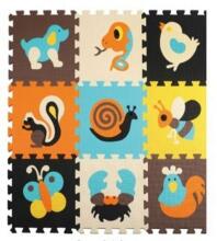 Bebe Basic Puzzle Art.KX5208  Bērnu daudzfunkcionālais grīdas paklājs puzle no 9 elementiem