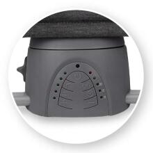 Momi Bess Art.BULE00024 Grey   Эргономичное кресло - шезлонг для малышей cо звуковыми эффектами