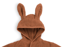 Jollein Bathrobe Art.060-809-00092 Caramel Bērnu mīksts frotē halāts ar kapuci