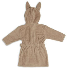 Jollein Bathrobe Art.060-809-00103 Biscuit Bērnu mīksts frotē halāts ar kapuci