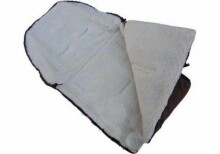 Ankras Romper Bag Art.CAM103 Graphite Спальный мешок на натуральной овчинке для коляски
