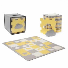 KinderKraft'22 Luno Shapes Art.KPLUSH00YEL0000 Puzzle floor mat for children