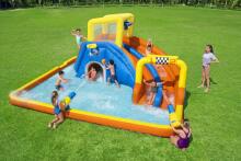 BESTWAY piepūšamā atrakcija Super Speedway Mega Water Park, 5.51m x 5.02m x 2.65m, 53377