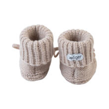 Lodger Slipper Folklore Merino Art.SLM 630_0-6 Beige  Мягкие  пинетки из мерино шерсти 0-6 мес.