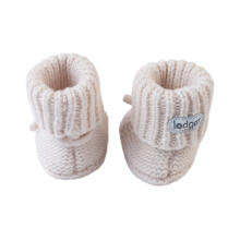 Lodger Slipper Folklore Merino Art.SLM 599_0-6 Birch Merino vilnas čībiņas 0-6 mēn.