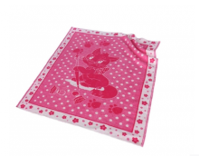 Kids Blanket Cotton  Art.G00011 Pink Cat Mėlynas pledas / antklodė vaikams 100x140cm, (B kokybės kategorija)