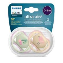 Philips Avent Ultra Air Deco Art.SCF085/13  māneklītis 0-6 mēn (2 gab) meitenēm