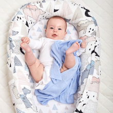Baby Babynest Art.144444 Yellow Ligzdiņa - kokons jaundzimušajiem (roku darbs)