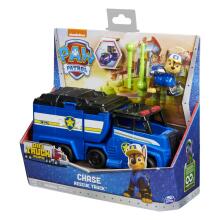 PAW Patrol, Big Truck Pup’s Chase Transforming Toy Trucks with Collectible Action Figure, Kids Toys for Ages 3 and up