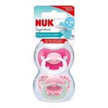 Nuk Signature Art.SU59 Silikona ortodontiskais māneklis 2gb ( 6-18 mēn. )