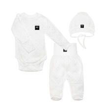 La Bebe™ NO Baby Set Vanilla Art.144679 Детский комплектик из 3 частей 100% хлопок