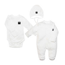 La Bebe™ NO Baby Set Vanilla Art.144680 Bērnu komplektiņš no 3 daļam