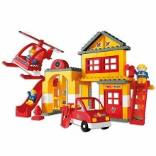 Unico Plus Fire Station Art.53-8558 Konstruktors ,96gab