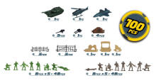 CHAP MEI Art.545032 Soldier Force Bucket a set of figurines 100 pcs.