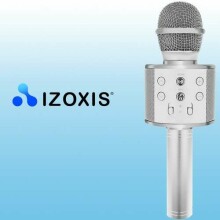 Izoxis Microfone Art.22188 Silver Karaoke mikrofons