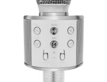 Izoxis Microfone Art.22188 Silver Karaoke mikrofons