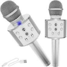 Izoxis Microfone Art.22188 Silver Karaoke mikrofons