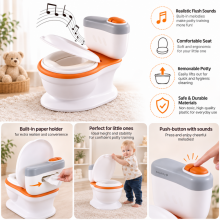 Mobiclinic Children Musical Potty Art.145682 White