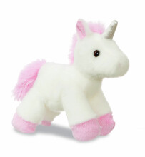 AURORA Fancy Pals Plush Unicorn in a pink bag, 17 cm