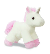 AURORA Fancy Pals Plīša vienradzis rozā somā, 17 cm