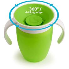 MUNCHKIN treniņa krūzīte, Miracle 360, zaļa,  6m+,207 ml, 01244302
