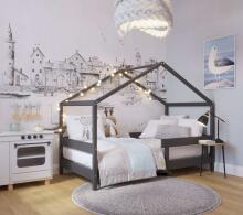 YappyKids YappyHytte Playhouse Art.145851 Anthracite подростковая кроватка/домик