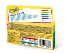 CRAYOLA Marķieri Metallic, 6 gab.