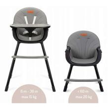 Momi Flovi  2 in 1 Art.KRKA00018 Black стульчик для кормления 2 в 1