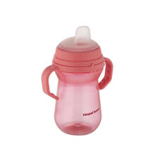 CANPOL BABIES krūzīte ar silikona snīpi, FirstCup, 250ml, rozā, 56/615_pin